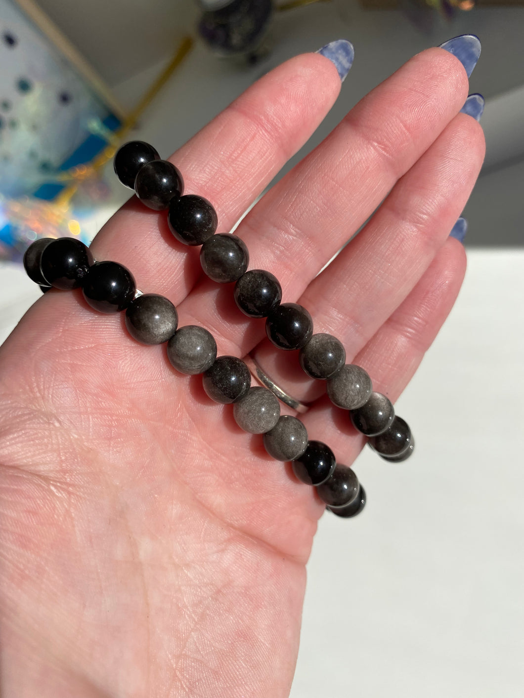 Silver Sheen Obsidian Bracelet - Milky Way Creations - Sydney - Crystal - Crystals - Candles - Soap - Howlite - Amethyst - Ethically Sources - Stones - gemstones - wholesale - amazonite