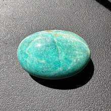 Load image into Gallery viewer, Amazonite with Black Tourmaline Inclusions Palm Stone
