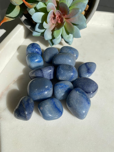 Blue Aventurine Tumbles - Milky Way Creations - Sydney - Crystal - Crystals - Candles - Soap - Howlite - Amethyst - Ethically Sources - Stones - gemstones - wholesale - amazonite