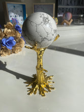 Load image into Gallery viewer, Gold Tree Sphere Stand - Milky Way Creations - Sydney - Crystal - Crystals - Candles - Soap - Howlite - Amethyst - Ethically Sources - Stones - gemstones - wholesale - amazonite
