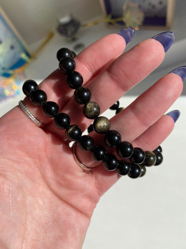 Gold Sheen Obsidian Bracelet - Milky Way Creations - Sydney - Crystal - Crystals - Candles - Soap - Howlite - Amethyst - Ethically Sources - Stones - gemstones - wholesale - amazonite