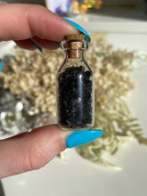 Load image into Gallery viewer, Black Tourmaline Crystal Chip Jar - Milky Way Creations - Sydney - Crystal - Crystals - Candles - Soap - Howlite - Amethyst - Ethically Sources - Stones - gemstones - wholesale - amazonite
