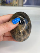 Load image into Gallery viewer, Black Moonstone Palm Stone
