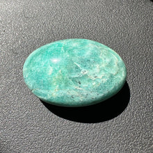 Load image into Gallery viewer, Amazonite with Black Tourmaline Inclusions Palm Stone
